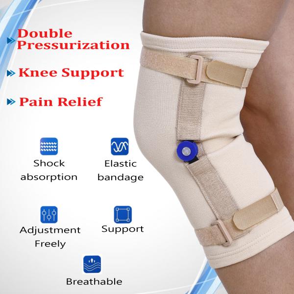 Elastic Compression Knee Brace with Hinges